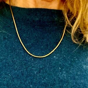 Napier Minimalist Gold-Tone Snake Chain Necklace